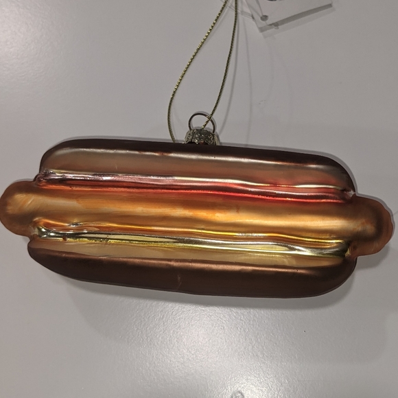NWT Hot Dog Glass Christmas Ornament - Picture 3 of 5